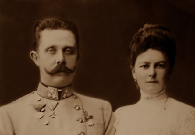 Archduke of austria-hungary and wife pronounced dead.