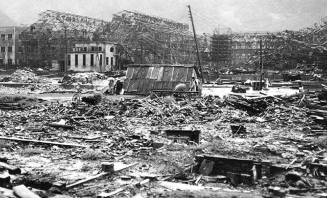 The bombing of Hiroshima and Nagasaki