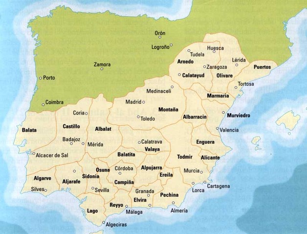 División del al-Ándalus