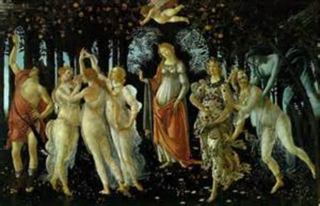 ALEGORÍA DE LA PRIMAVERA. SANDRO BOTTICELLI.