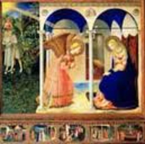 LA ANUNCIACIÓN. FRA ANGÉLICO.(1420).