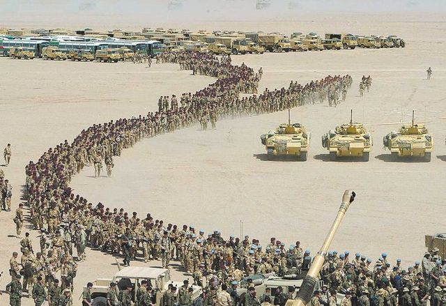 Irak se va de Kuwait.