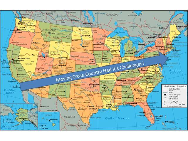 Moved from California to NJ