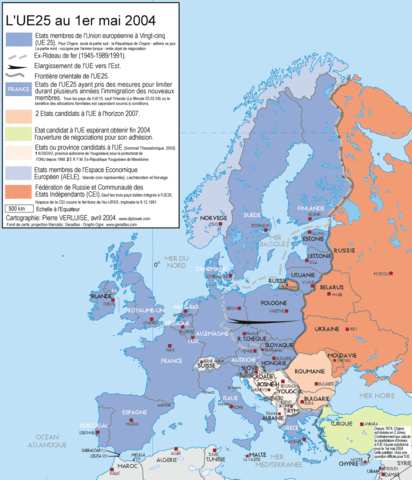 Ingreso de 10 nuevos Estados en la UE