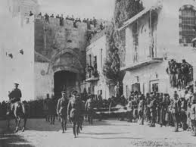 Britain captured Jerusalem from the Turks