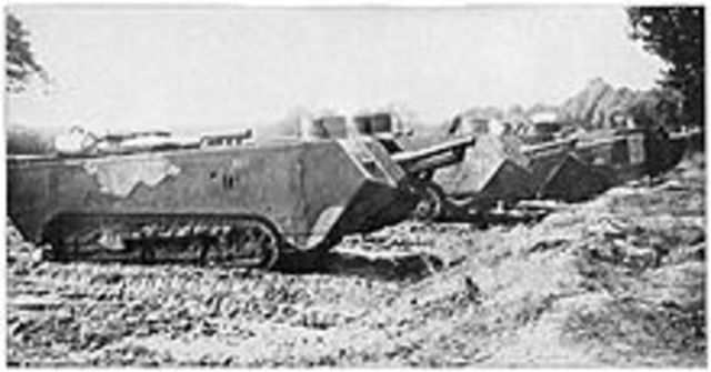French tanks first used in battle