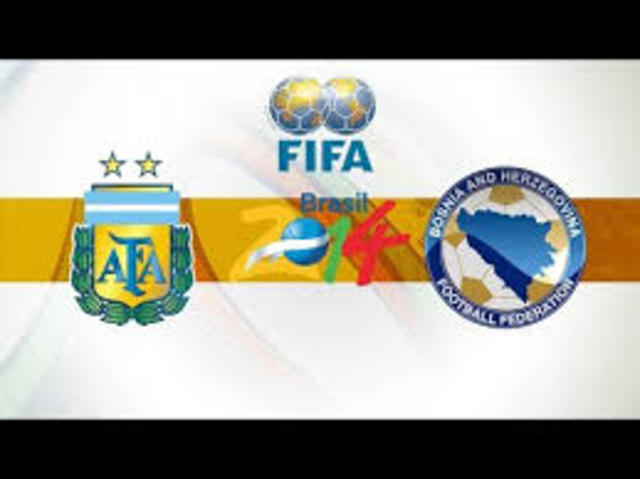 PRIMER PARTIDO DE AGRGENTINA - ARGENTINA VS BOSNIA