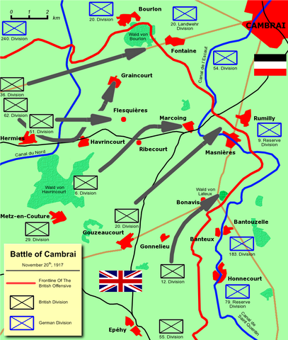 Start of the Battle of Cambrai