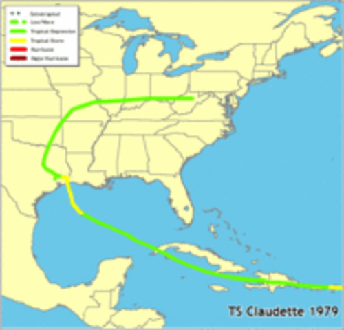 Tropical Storm Claudette 1979