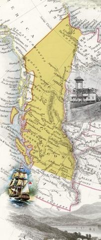 Colonies of Vancouver Island and British Columbia Combine into One Colony
