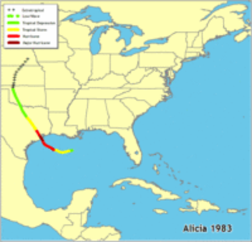 Hurricane Alicia 1983