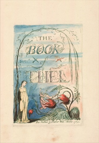 title page from The Book of Thel