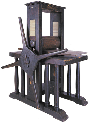 19e eeuw: Industriële revolutie   - Diepdrukmachines   - Moderne boekdrukkunst