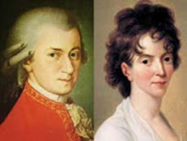 Su boda con Constance Weder.