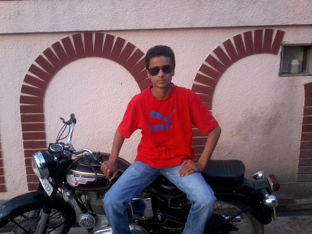 My first time i learned how to drive motor bike