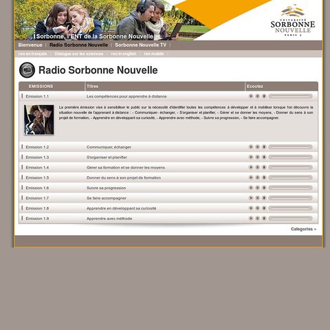 Transmissão das Aulas da Faculdade de Letras e Ciências Humanas de Paris