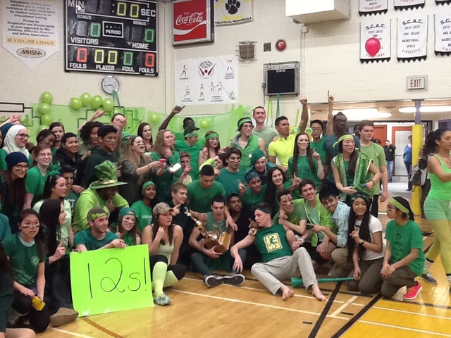 the spirit week and the gym riot