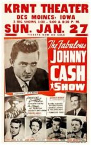 Began Touring with Johnny Cash, June Carter and George Jones