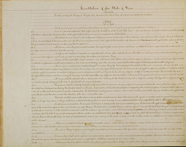 Constitution of 1876 is adopted