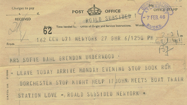 Roald Dahl returns to Britain