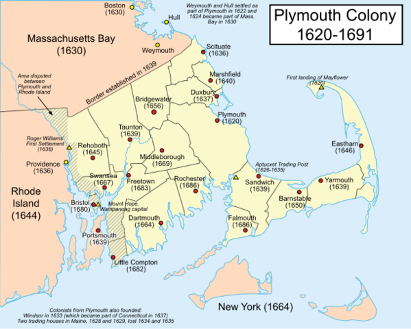 English "Pilgrims" found Plymouth Colony