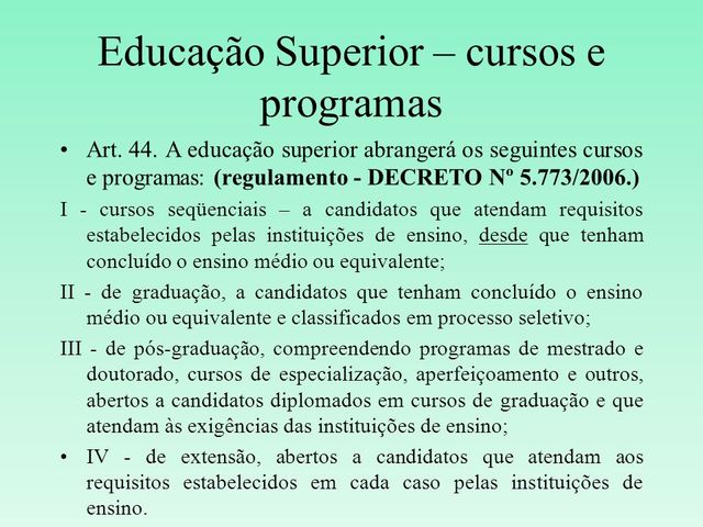 Decreto n° 5.773, de 09 de Maio de 2006