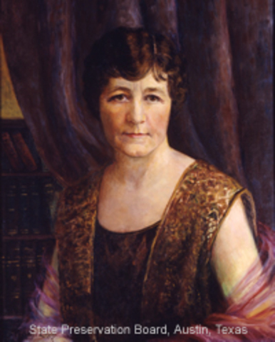 Texas' first woman governor,