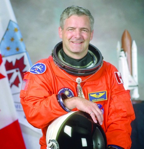 Marc Garneau the first Canadian in space on mission