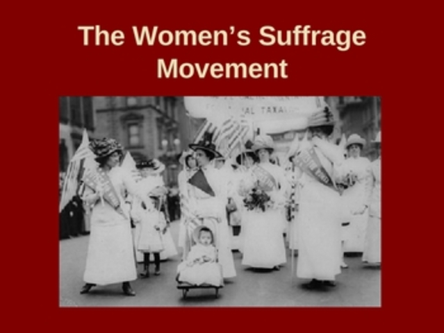 Womans suffrage movement begins in Texas