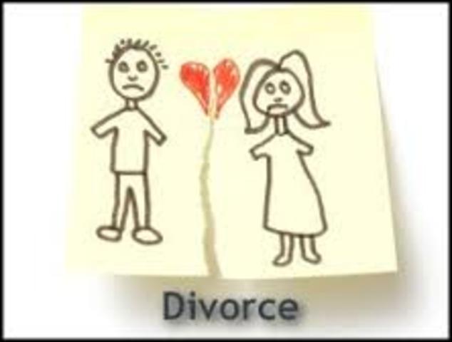 His parents separated when he was 13, but they did not divorce untill 2000