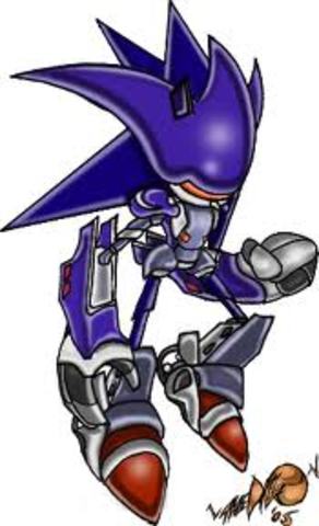 metal sonic becomes Mecha sonic