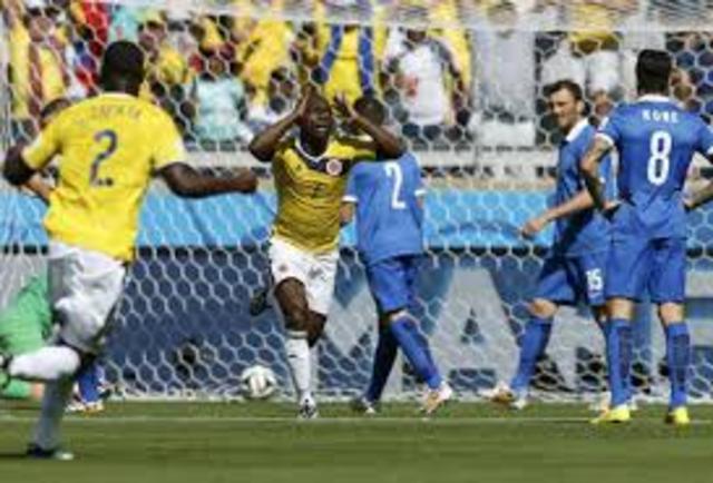 colombia gana su primer partido