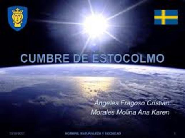 CUMBRE DE LA TIERRA EN ESTOCOLMO SUECIA