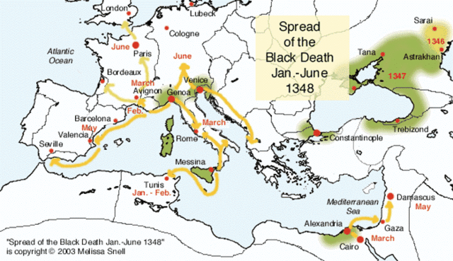 The Plague reached the Black Sea