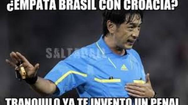 Brasil arrancó ganando con un gol del árbitro