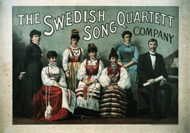 John H. Bufford's Sons, “Swedish Song Quartett” poster