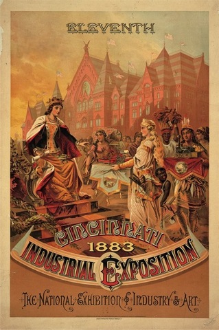 Krebs Lithographing Company, poster for the Cincinnati Industrial Exposition