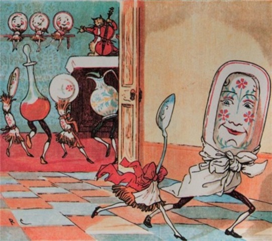 Randolph Caldecott, illustration from Hey Diddle Diddle, c