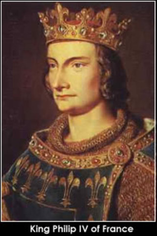 King Phillip IV of France threatened England