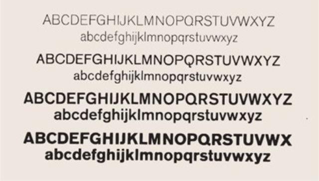New sans-serif type families
