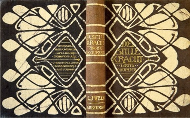 Chris Lebeau, binding for De stille kracht (The Quiet Power) by Louis Couperus, published by Van Holkema en Warendorf, Amsterdam,