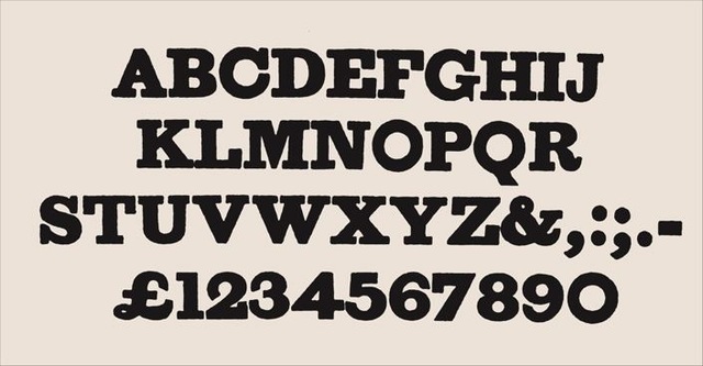 9–4. Vincent Figgins, two lines pica, Antique, c. 1815