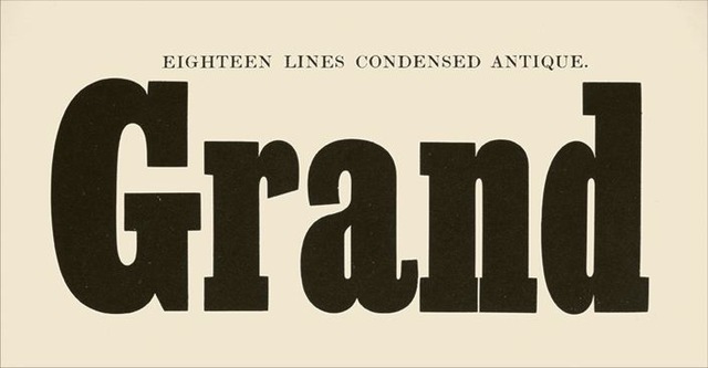 9–9. Stephenson Blake foundry, Clarendon specimen, 1835