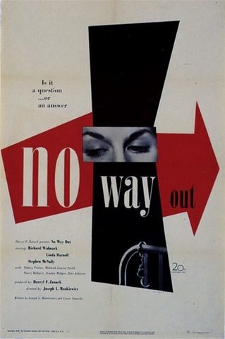 Paul Rand, poster for the film No Way Out,