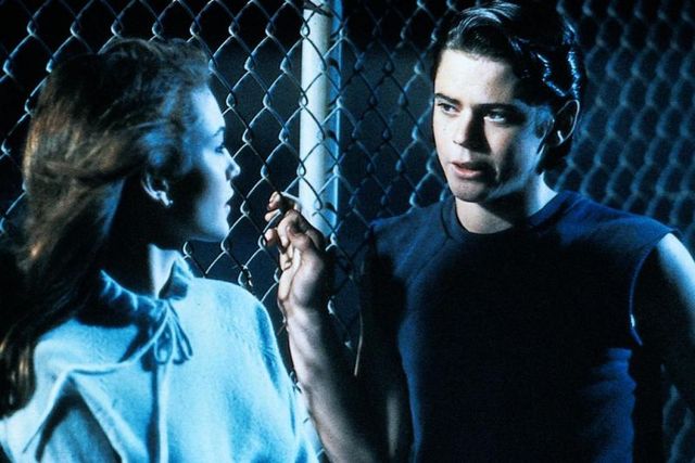 The conversation between Ponyboy and Cherry