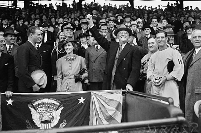 FDR Says, "Play Ball."