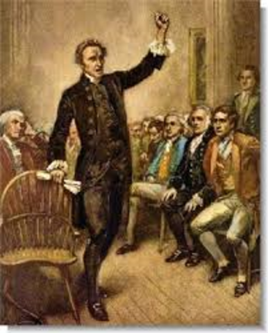 Patrick Henry's "Give me liberty or give me death" Speech