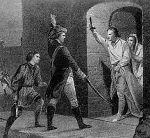 Ethan Allen and the Green Mountain Boys seize Fort Ticonderoga