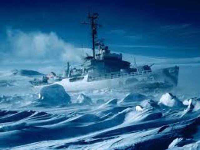 warships sent to antarctica