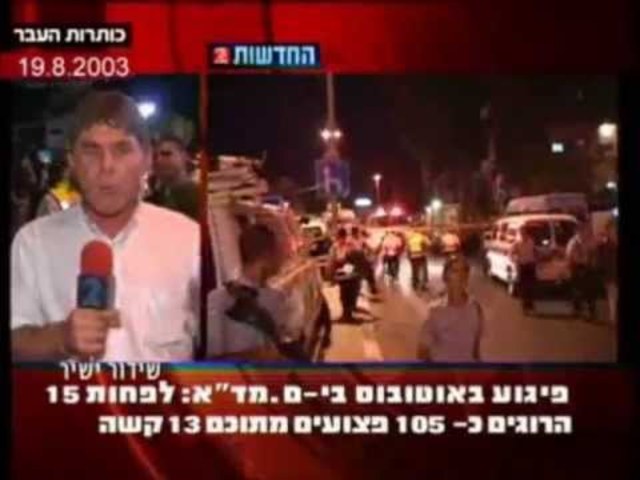 פיגוע בקו 2 בירושלים. 23 הרוגים, רבים מהם ילדים.